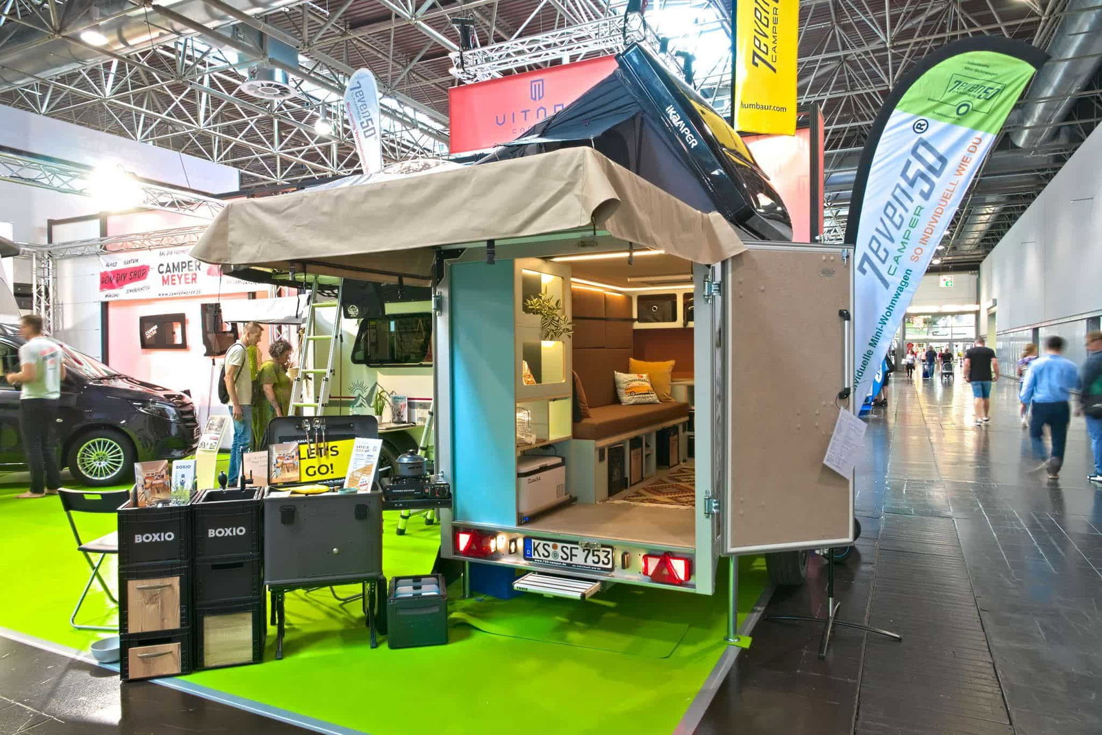 7even50 Mini-Travel (2025) - Mini caravan con tenda sul tetto e fino a 5 posti letto
