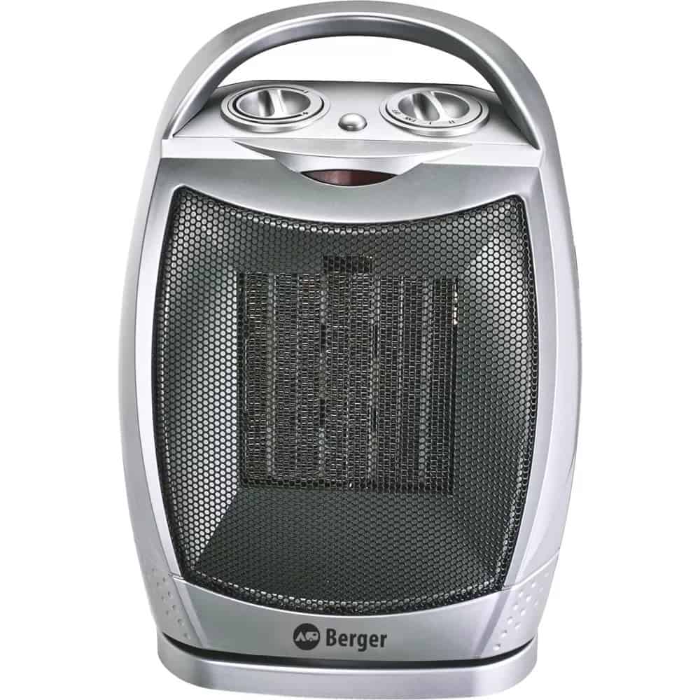 Termoventilatore compatto per camping, caravan, riscaldamento mobile e apparecchio di riscaldamento nel caravan.