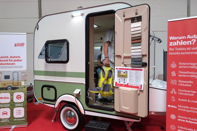 È questo il caravan più piccolo al mondo con bagno e doccia?