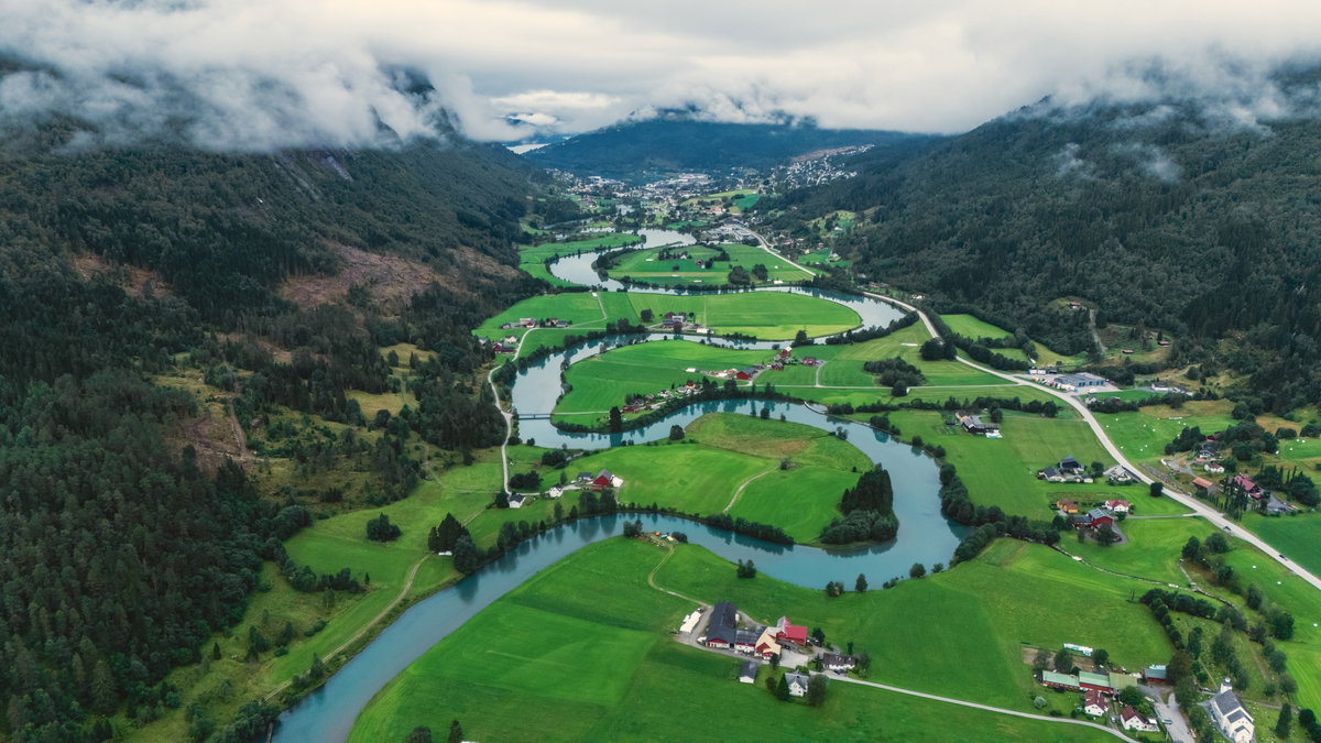 Paesaggio spettacolare a Stryn, Norvegia